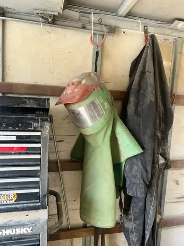 Grit and gear: ready to work.